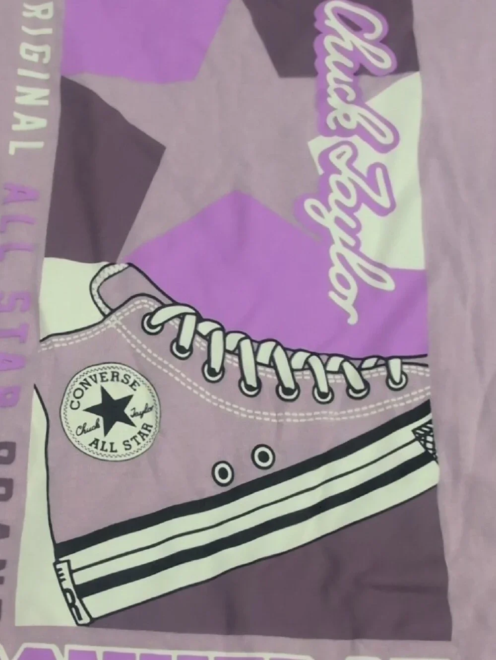 Converse Lavender Graphic Short Sleeve Tee